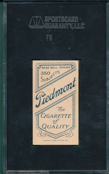 1909-1911 T206 Unglaub Piedmont Cigarettes SGC 84
