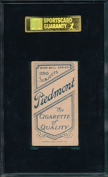 1909-1911 T206 Moriarity Piedmont Cigarettes SGC 60
