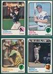 1973 Topps Mays, Bench, Jackson & Aaron, Lot of (4)