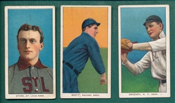 1909-1911 T206 Scott, J. Sweeney & Stone, Lot of (3)
