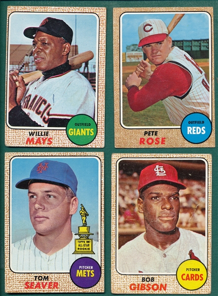 1968 Topps Lot of (18) W/ #50 Mays