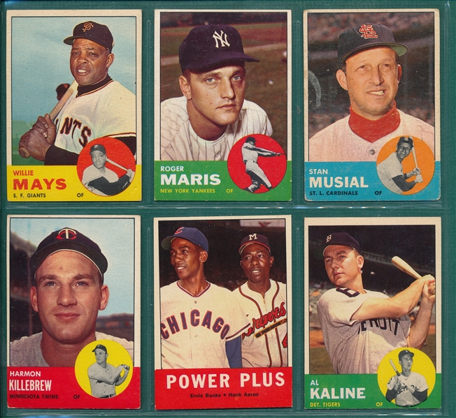 1963 Topps Lot of (14) W/ Mays