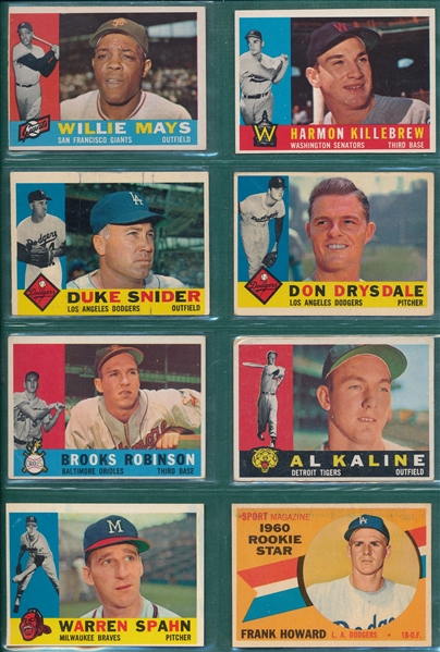 1960 Topps Lot of (8) W/ Mays