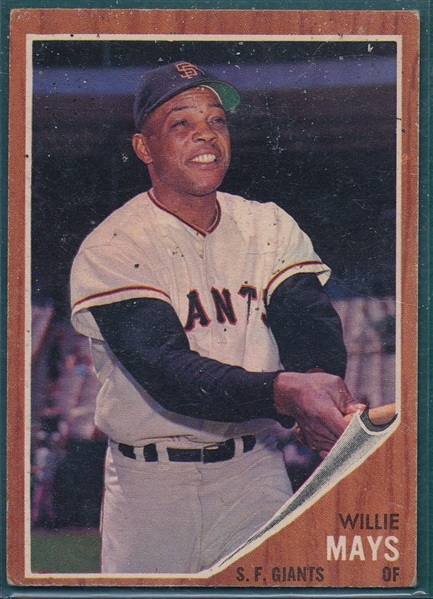 1962 Topps #300 Willie Mays 