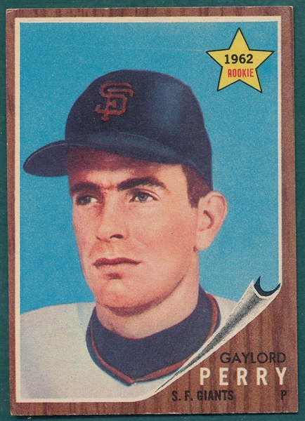 1962 Topps #199 Gaylord Perry, Rookie