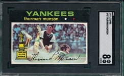 1971 Topps #5 Thurman Munson SGC 8