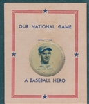1938 Our National Game Mel Ott W/Card