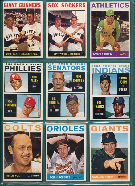 1964 Topps Baseball Partial Set (508/587) 