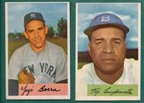 1954 Bowman #90 Campanella & #161 Berra, Lot of (2)