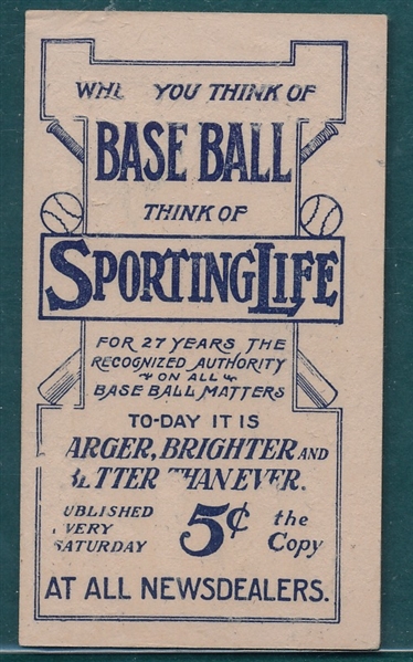 1910 M116 Thomas Sporting Life