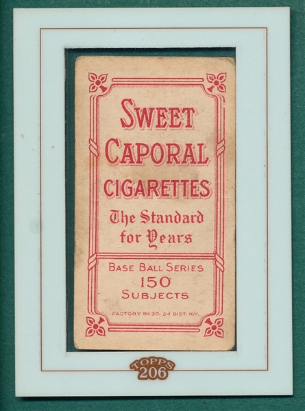 1909-1911 T206 Seymour, Batting, Sweet Caporal Cigarettes *Topps 206*