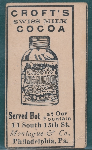 1909 E92 Dots Miller Croft's Cocoa