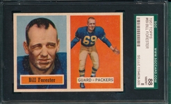 1957 Topps Football #69 Forester SGC 88