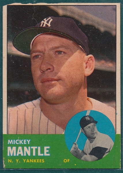 1963 Topps #200 Mickey Mantle 