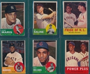 1963 Topps Lot of (243) W/ Aaron & Mays