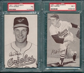 1947-66 Exhibits Pappas & Barber, Lot of (2) PSA 7