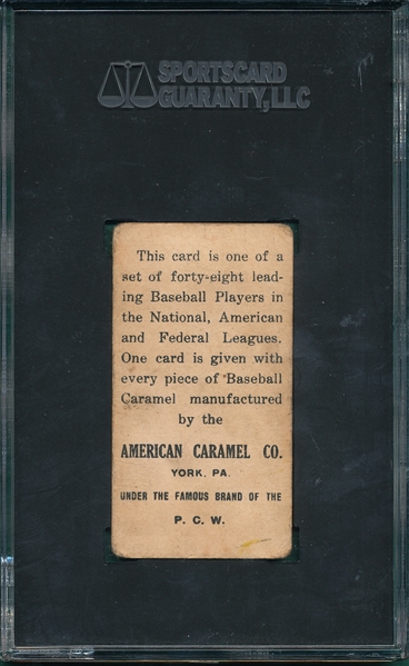 1915 E106 Oscar Stanage American Caramel Co., SGC 1.5