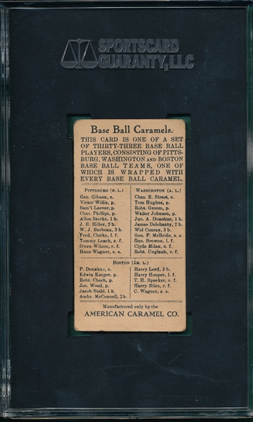 1910 E91C Ambr. McConnell American Caramel Co. SGC 40