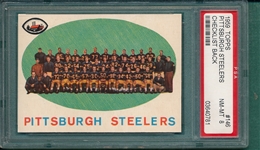 1959 Topps Football #146 Steelers Team PSA 8