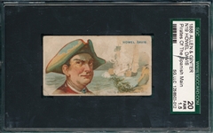 1888 N19 Howell Davis, Pirates of the Spanish Main, Allen & Ginter Cigarettes SGC 20