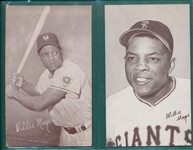 1947-66 Exhibits Willie Mays, Lot of (2) Variations