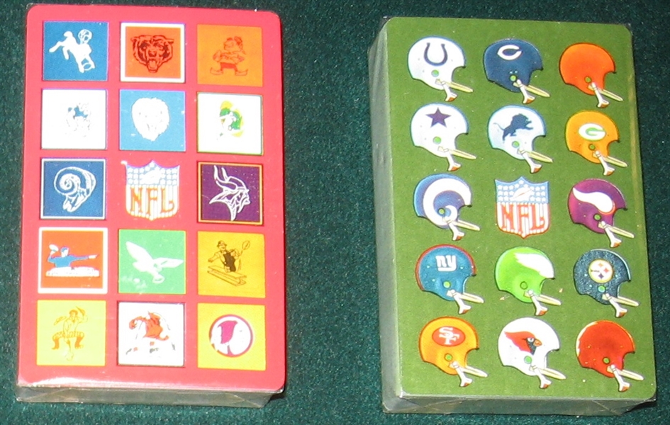 1963 Stancraft Football Unopened Playing Card Decks