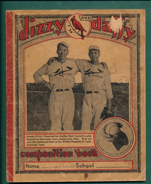 1930s Dizzy & Daffy Dean Notebook