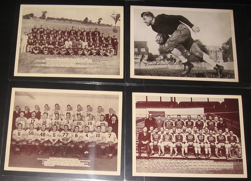 1935 National Chicle Football Premiums Complete Set (17) W/ Red Grange