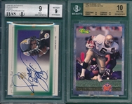 1993 Classic LPS #LP8 BGS 10 & 1999 SP Authentic, Green, Signed BGS 9, Lot of (2) Jerome Bettis