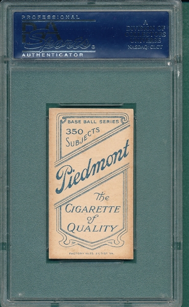 1909-1911 T206 Conroy, Bat, Piedmont Cigarettes PSA 7