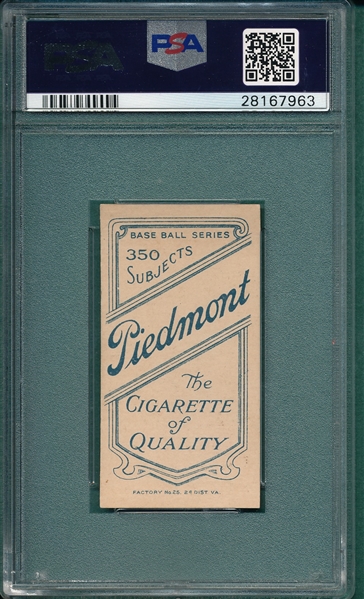 1909-1911 T206 Conroy, Fielding, Piedmont Cigarettes PSA 6