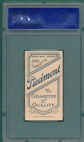 1909-1911 T206 Oberlin Piedmont Cigarettes PSA 6