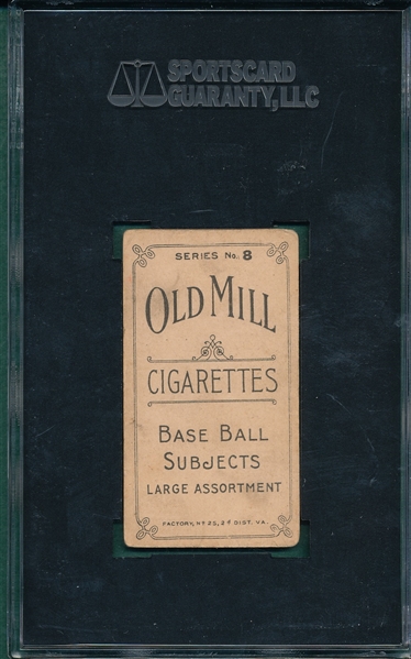 1910 T210-8 Seitz Old Mill Cigarettes SGC 10
