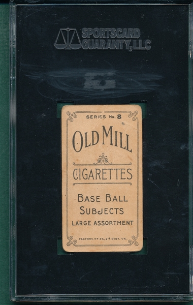 1910 T210-8 Nolley Old Mill Cigarettes SGC 30