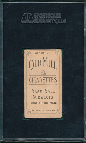 1910 T210-1 Smith Old Mill Cigarettes SGC 40 