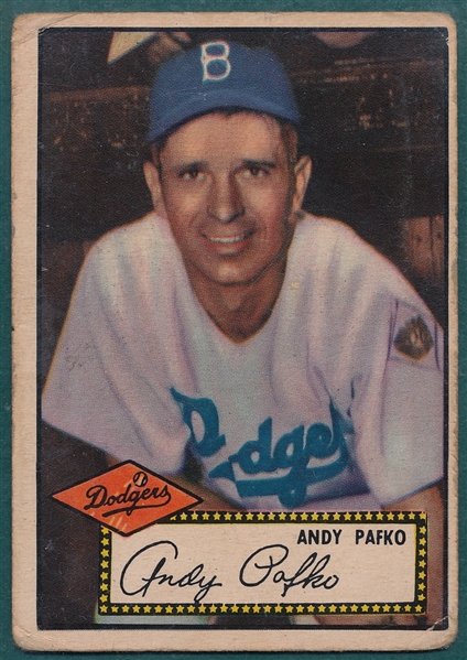 1952 Topps #1 Andy Pafko *Black*