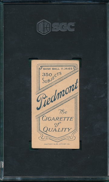 1909-1911 T206 Krause, Pitching, Piedmont Cigarettes, SGC 2.5