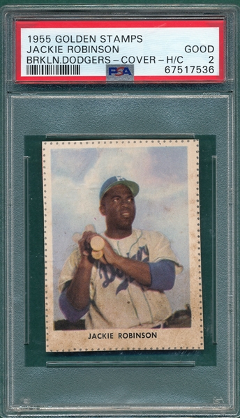 1955 Golden Stamps Jackie Robinson PSA 2 *Cover*