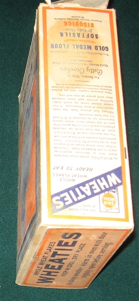 1935 Wheaties Complete Box W/ Jimmie Foxx