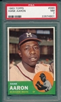 1963 Topps #390 Hank Aaron PSA 7