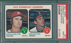 1973 Topps #67 Strikeout Leaders W/ Carlton & Ryan, PSA 9 *MINT*