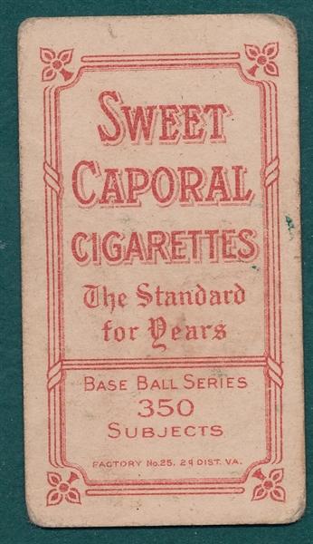 1909-1911 T206 Clarke, Fred, Batting, Sweet Caporal Cigarettes *Factory 25*