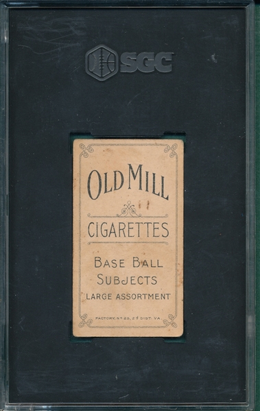 1909-1911 T206 Quillen Old Mill Cigarettes SGC 4