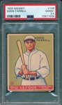 1933 Goudey #148 Eddie Farrell PSA 2.5