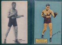 1923-50s Exhibits Boxing Lot of (5) W/ Dempsey & Tunney