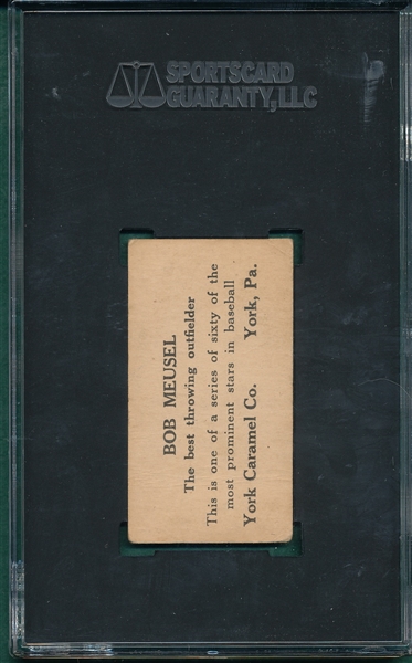1927 E210-2 #7 Bob Meusel SGC 3