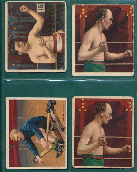 1910 T219 Champion Athletes & Prize Fighters, Lot of (31) W/ Jefferies