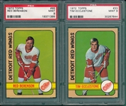  1972 Topps Hockey Lot of (5) W/ #95 Berenson, PSA 9 *Mint*