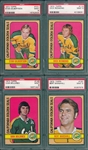 1972 Topps Hockey Lot of (4) W/ #101 Gilbertson, PSA 9 *Mint*