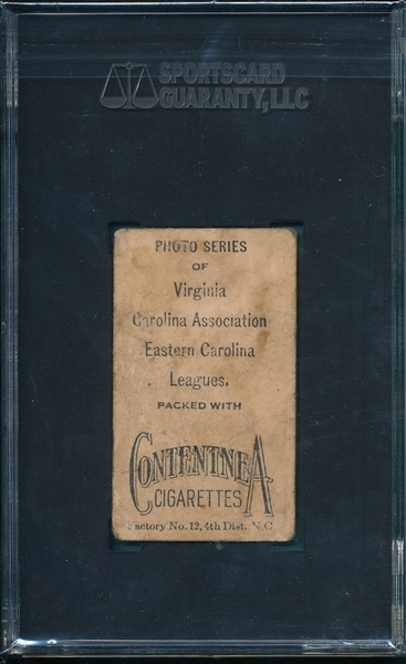 1910 T209 McCarthy Contentnea Cigarettes SGC 1 *Photo Series*